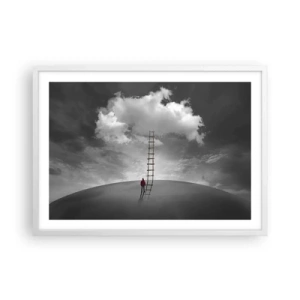 Poster in white frmae - Everything Is Poissible - 70x50 cm