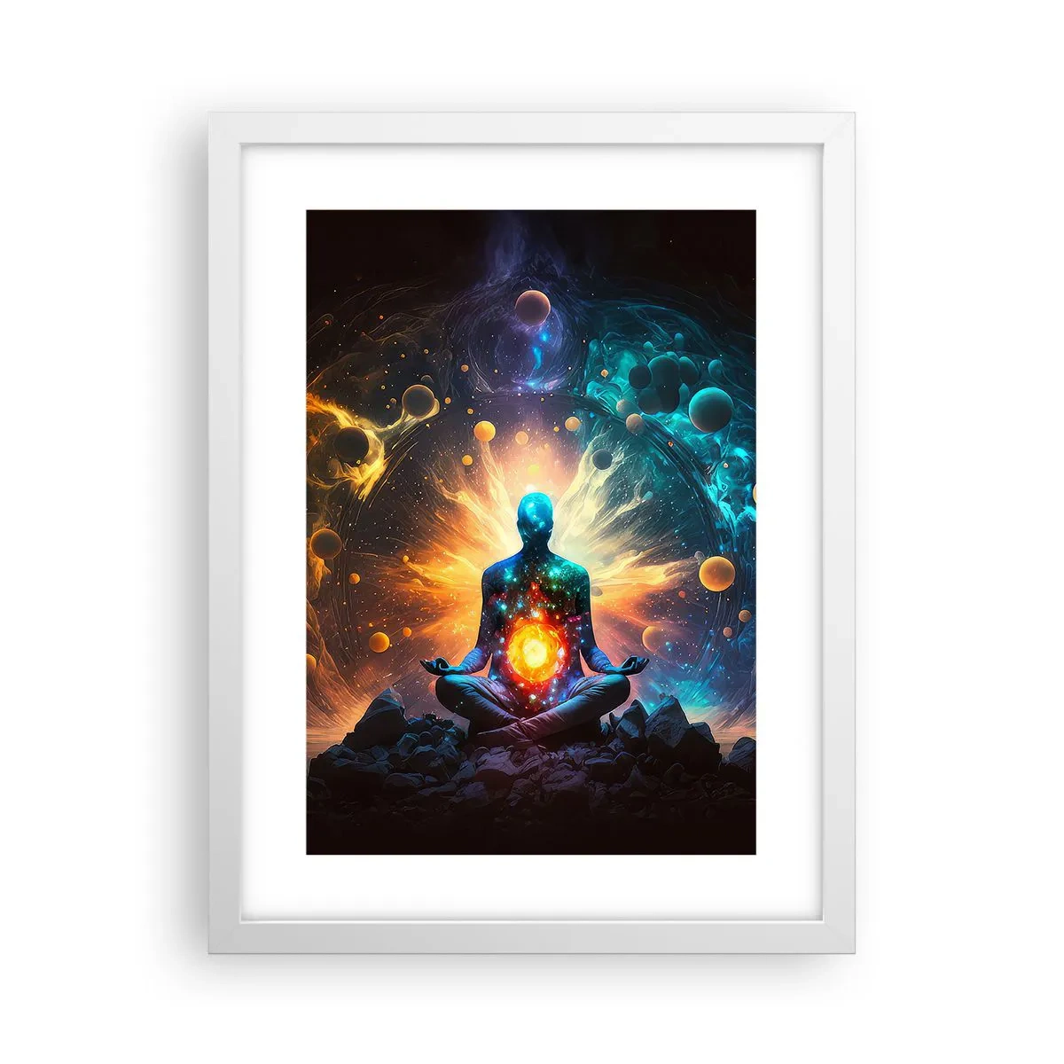 Poster in white frmae - Cosmic Calm - 30x40 cm