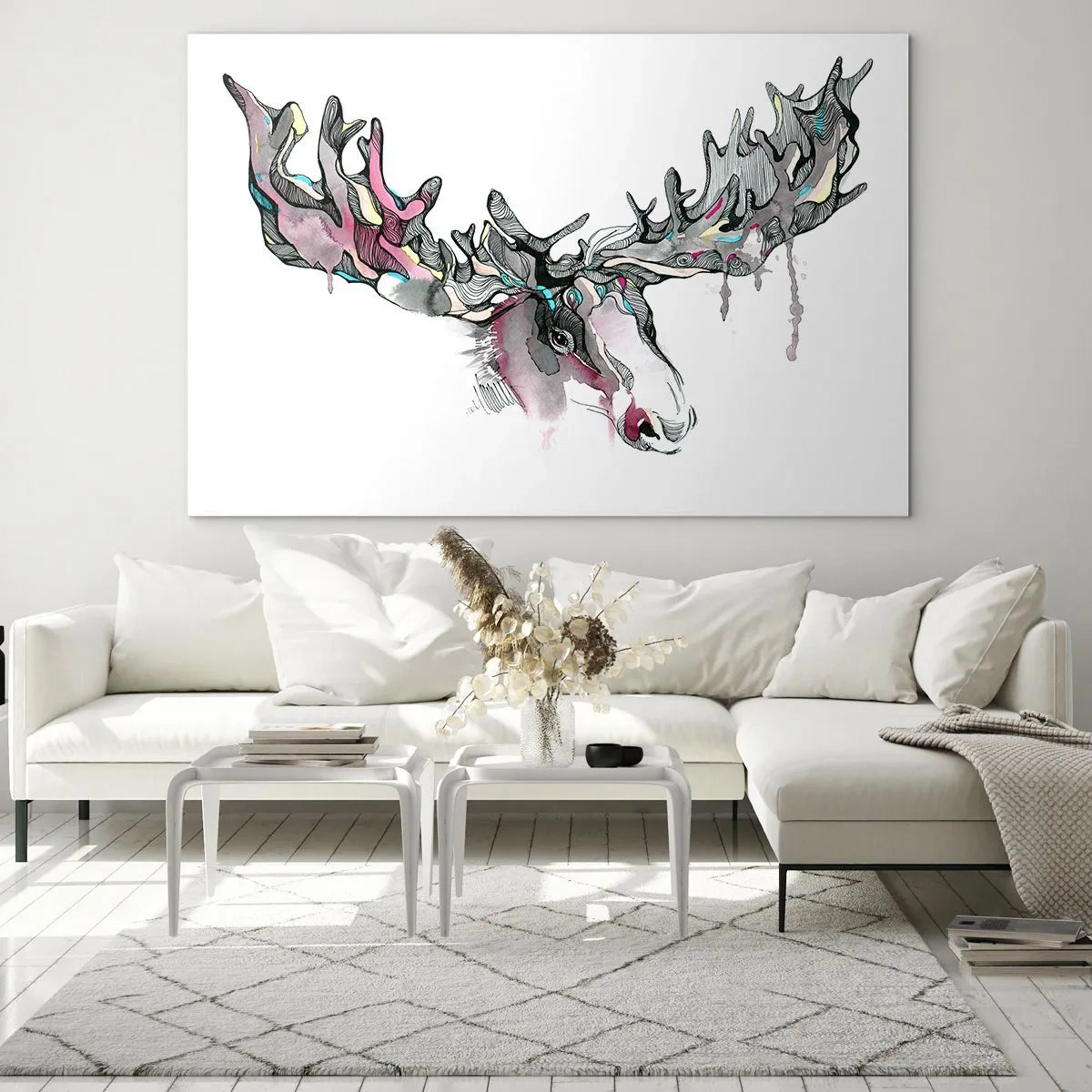 Glass picture - Crown of the King of the Forest - 120x80 cm