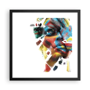 Poster in black frame - Colourful Personality - 40x40 cm