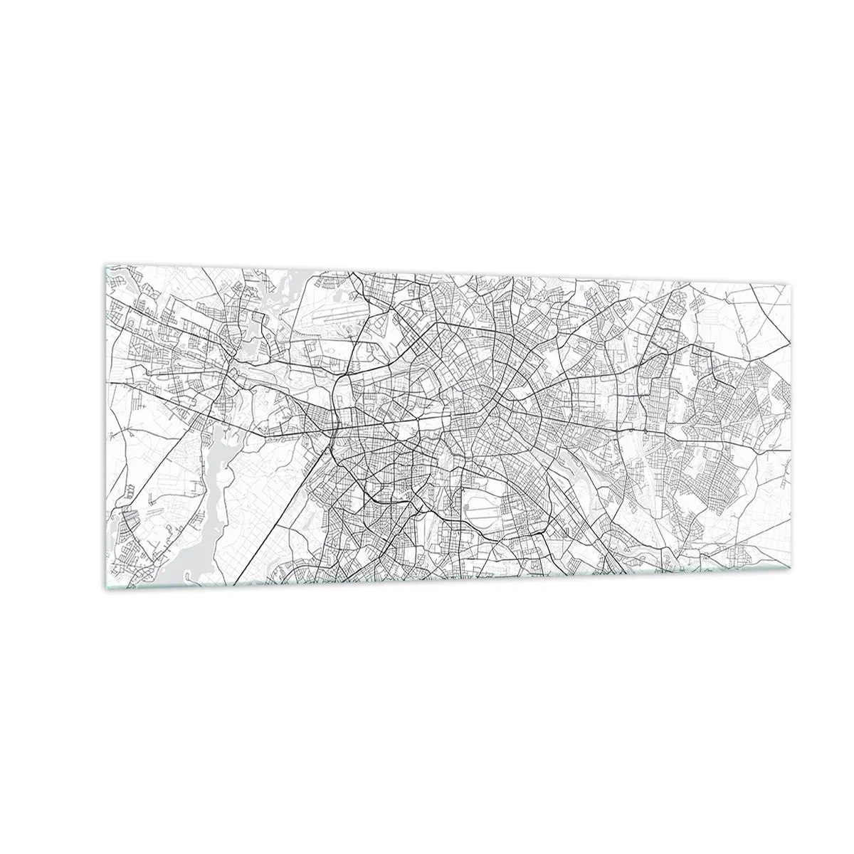 Glass picture - Flower of Berlin - 100x40 cm