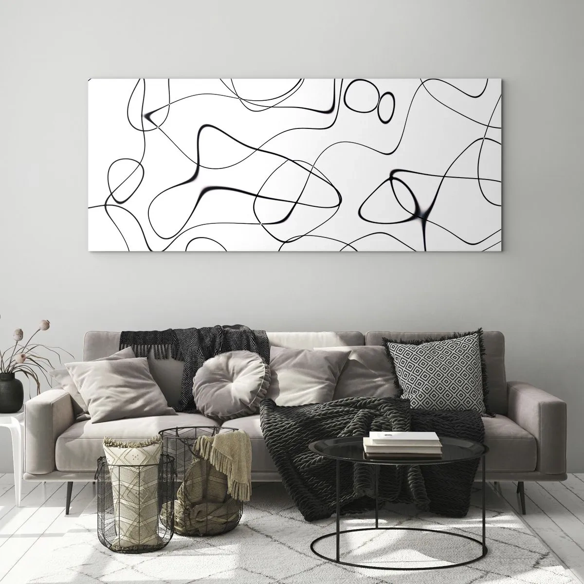 Glass picture - Life Paths, Trails of Fortune - 120x50 cm