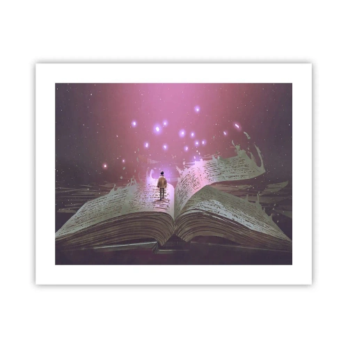 Poster - Invitation to Another World -Read It! - 50x40 cm