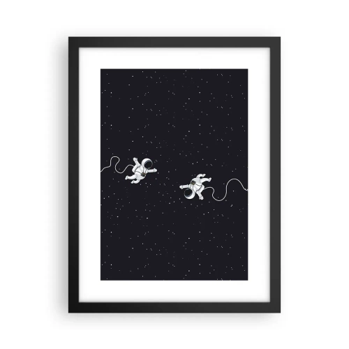 Poster in black frame - Space Dance - 30x40 cm