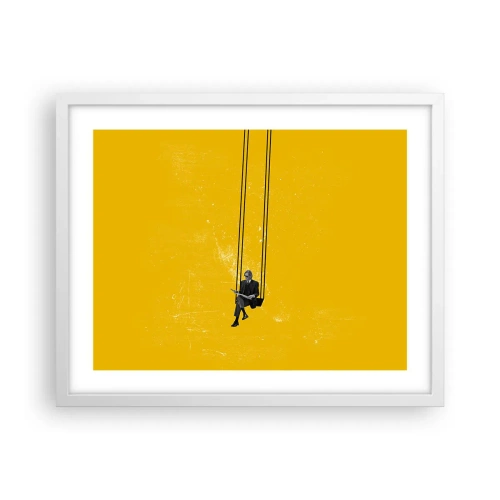 Poster in white frmae - Day as a Any Other - 50x40 cm