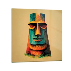 Glass picture - Statuesque but Friendly - 50x50 cm