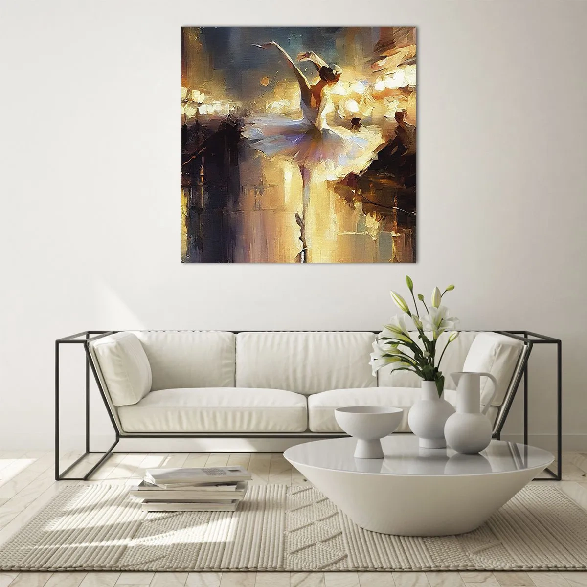 Glass picture - Miracle on the Street - 30x30 cm