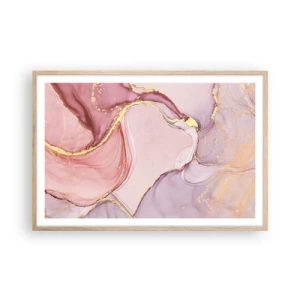 Poster in light oak frame - Caress of Colours - 91x61 cm