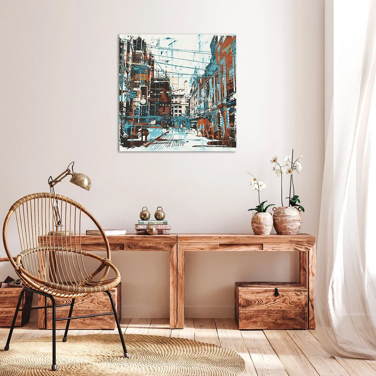 Canvas picture - Blazed City Trail - 60x60 cm