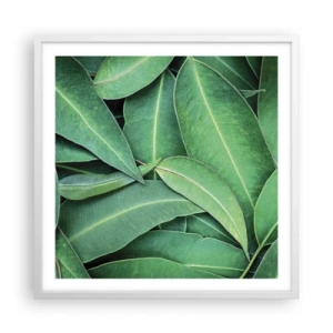 Poster in white frmae - Juicy and Fresh - 60x60 cm