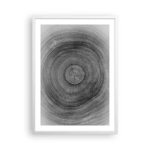 Poster in white frmae - Sign of the Time - 50x70 cm