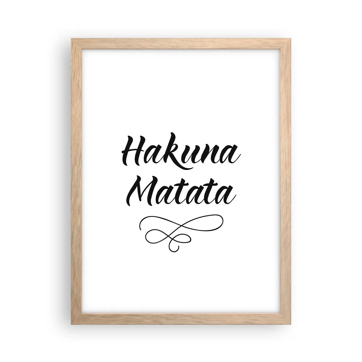 Poster in light oak frame - Best Advice - 30x40 cm