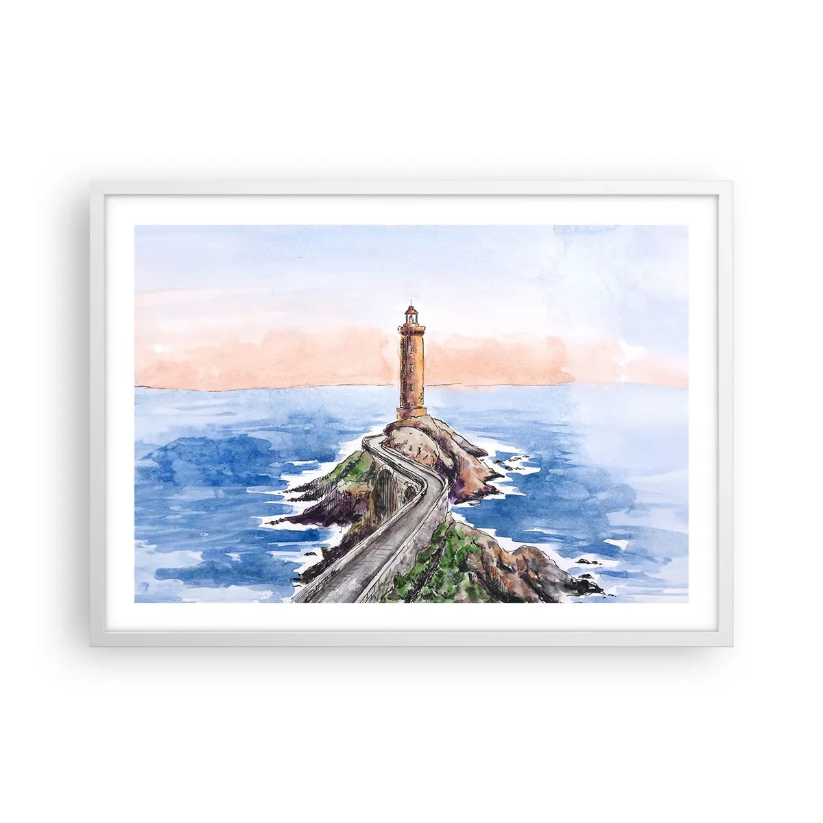 Poster in white frmae - In the Direction of the Sea - 70x50 cm