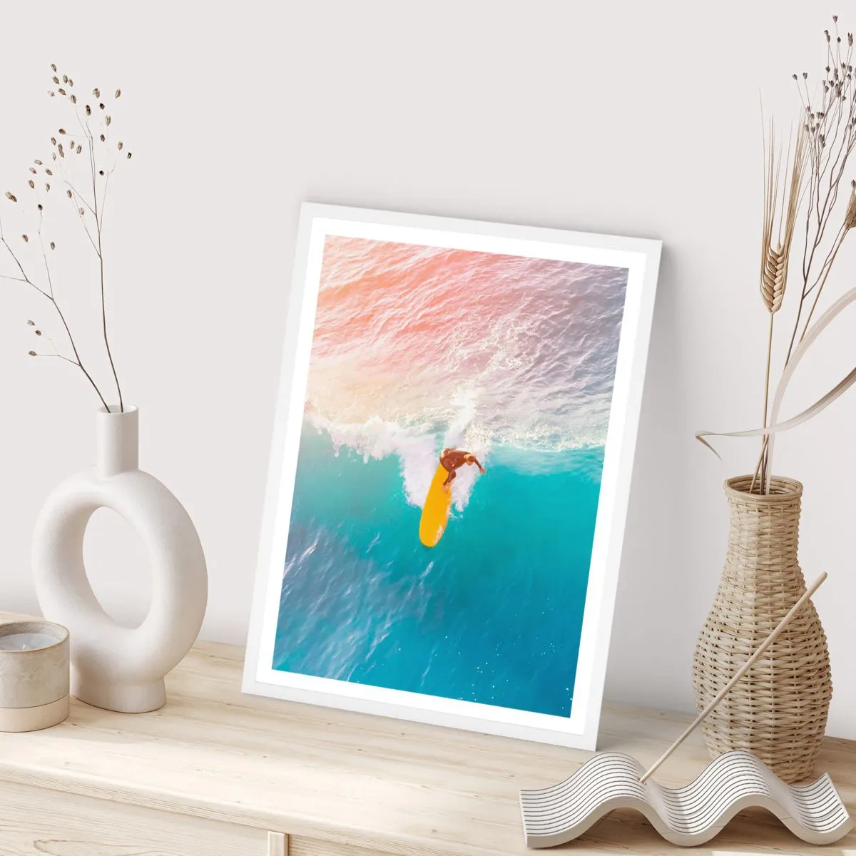 Poster in white frmae - Ocean Rider - 30x40 cm