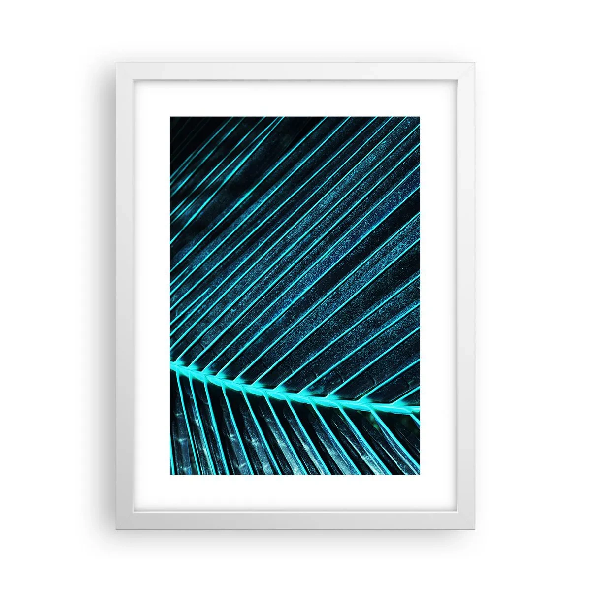 Poster in white frmae - Texture of Green - 30x40 cm