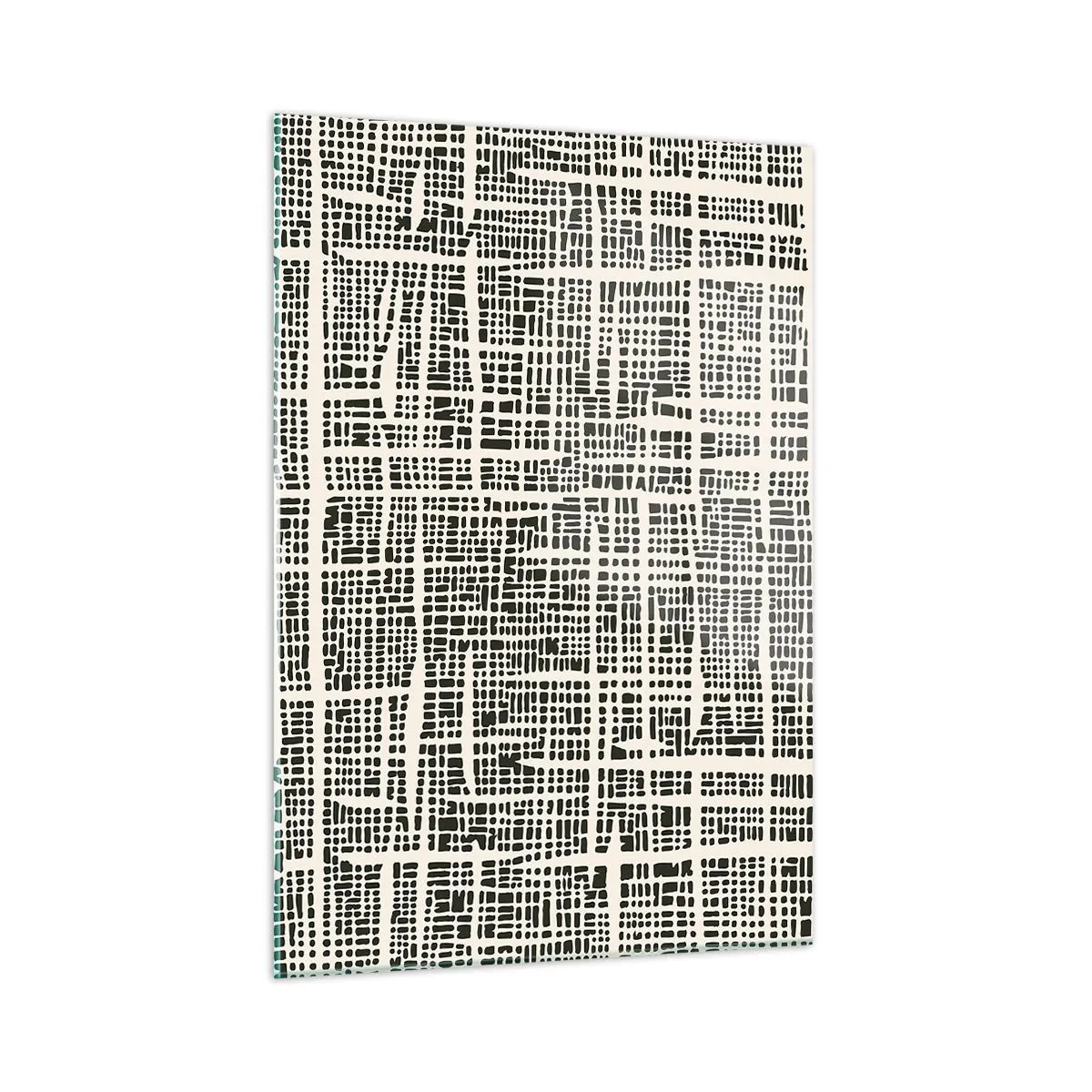 Glass picture - Woven Composition - 50x70 cm