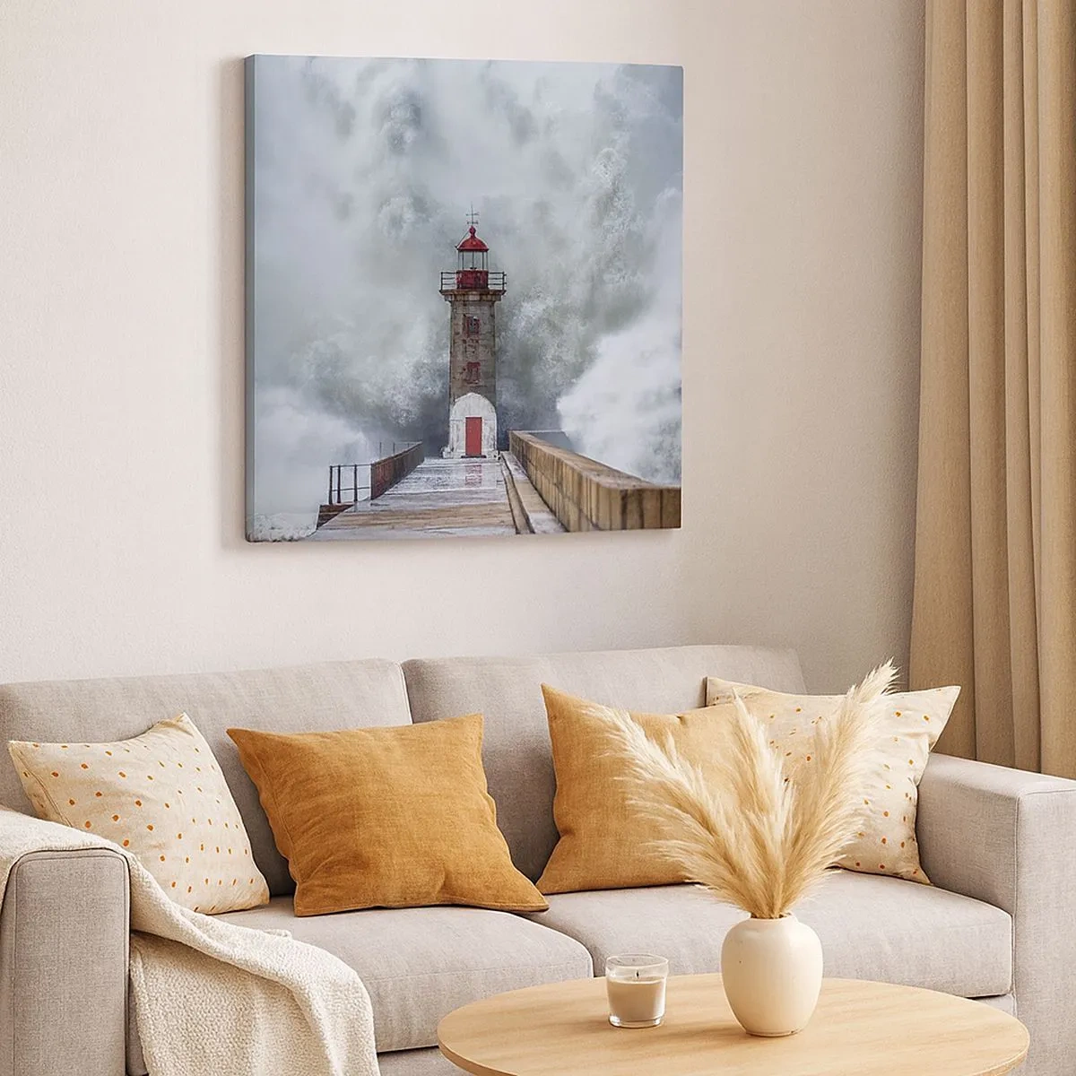 Canvas picture - Roar of Waters, Whirr of the Wind - 30x30 cm
