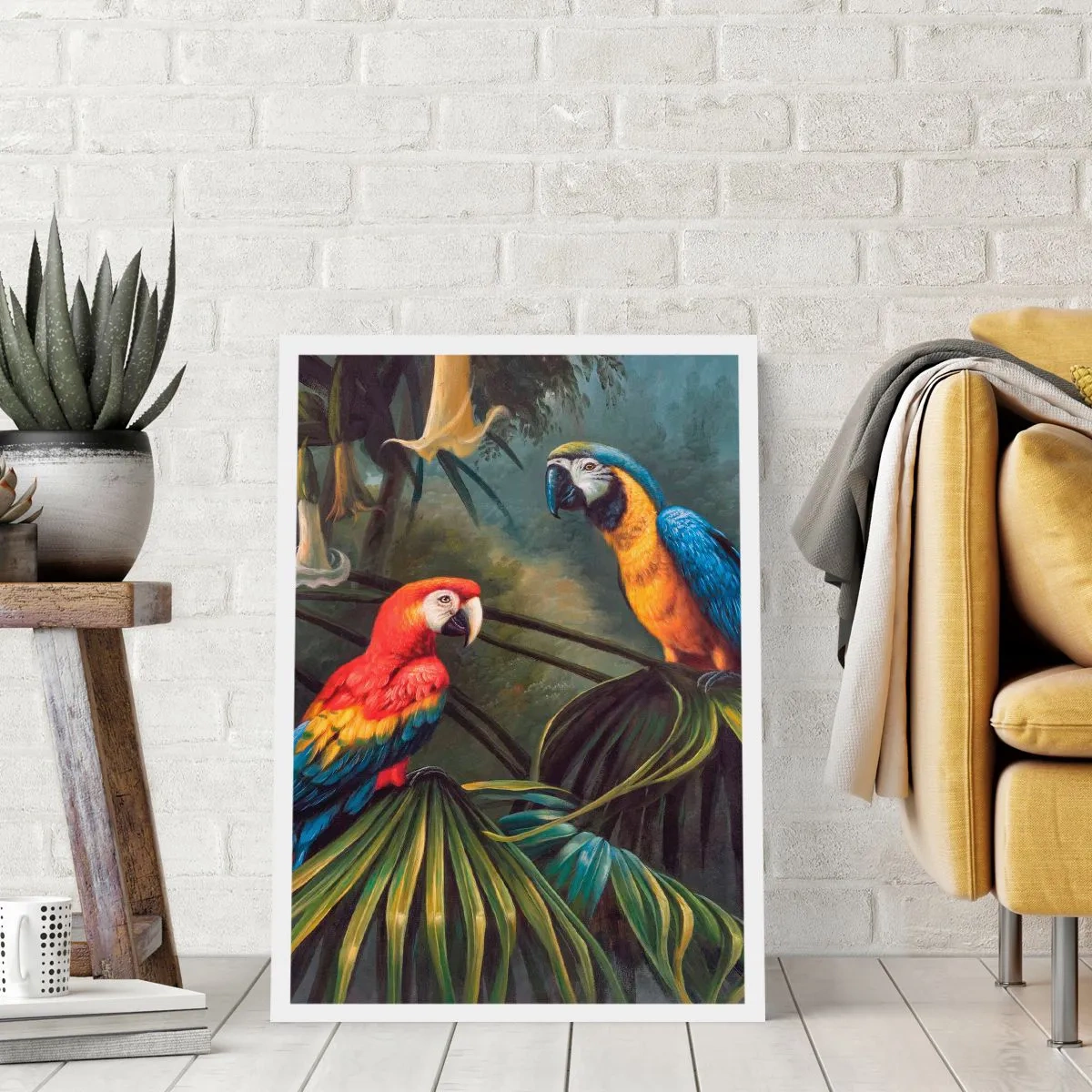 Poster - Romanticism in Tropics - 50x70 cm