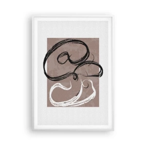 Poster in white frmae - Composition -In Search of Completeness - 70x100 cm