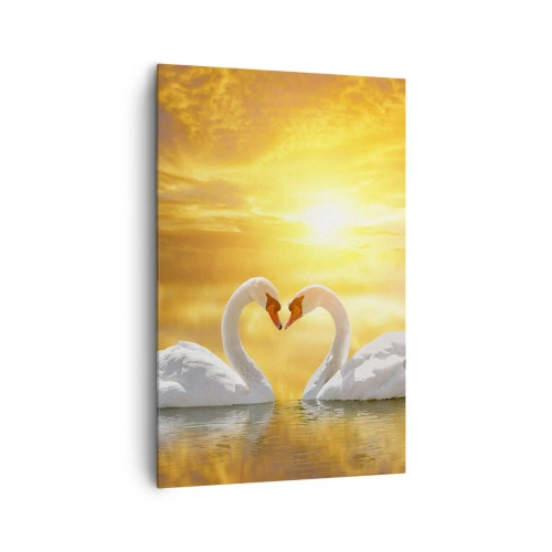 Canvas picture - Heart Is the Most Beautiful Word in the World - 80x120 cm