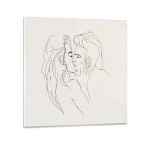 Glass picture - Tangled up by a Feeling - 40x40 cm