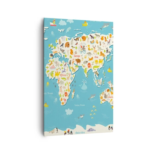 Canvas picture - I Love the Whole World - 80x120 cm