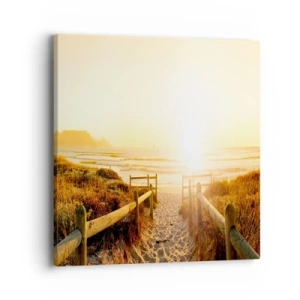 Canvas picture - Through the Dune, Towards the Sun - 40x40 cm