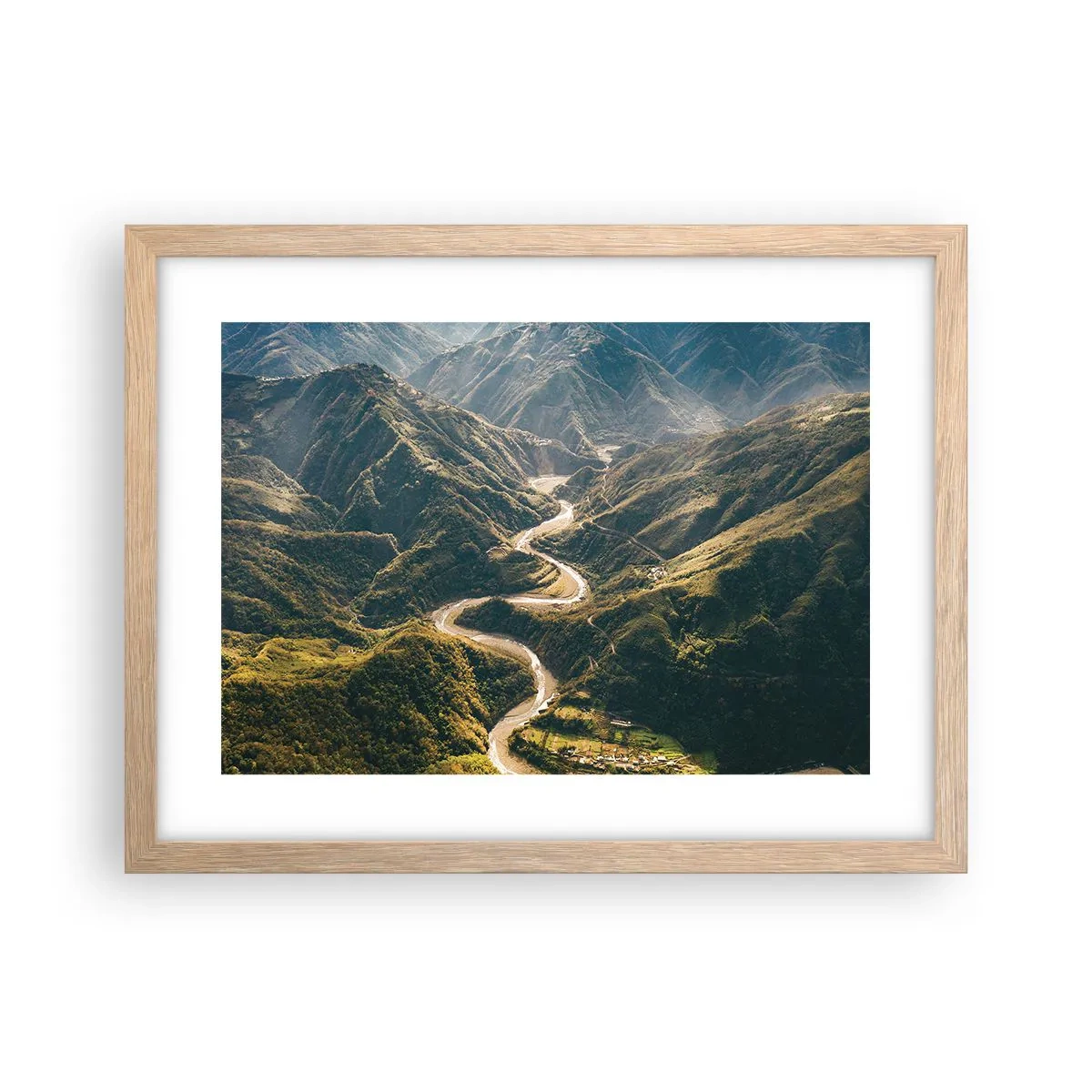 Poster in light oak frame - Straight from the Heart of the Mountains - 40x30 cm