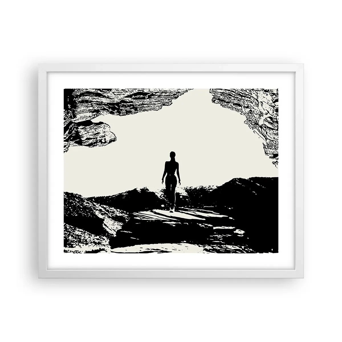 Poster in white frmae - New Look - 50x40 cm