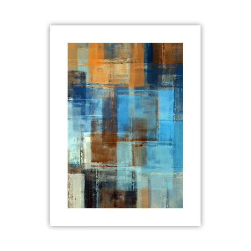 Poster - Through Blue Curtain - 30x40 cm