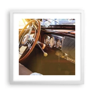 Poster in white frmae - Breath of Luxury form the Past - 40x40 cm