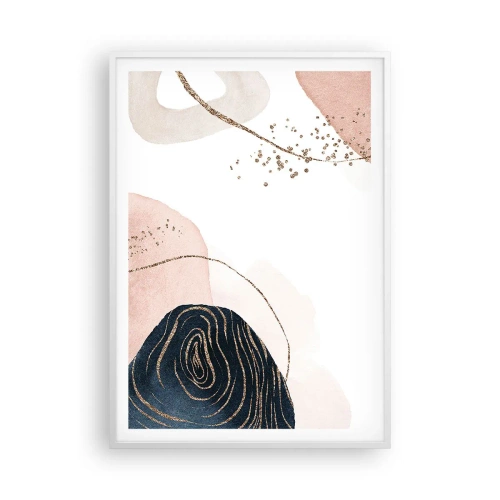 Poster in white frmae - Everything Flows - 70x100 cm