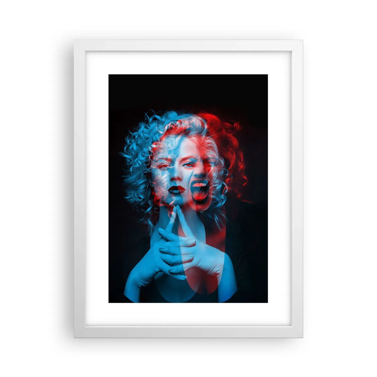 Poster in white frmae - Alter Ego - 30x40 cm