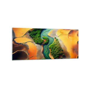 Glass picture - Life-giving River - 120x50 cm
