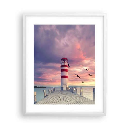 Poster in white frmae - Time for Port - 40x50 cm