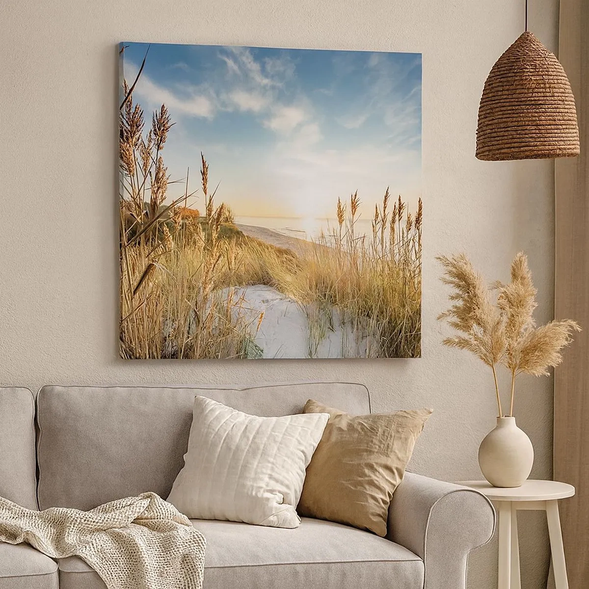 Canvas picture - Northern Beach - 30x30 cm