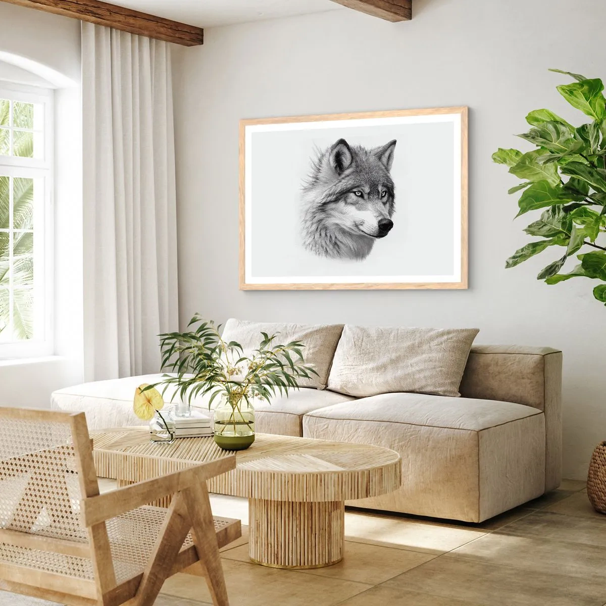 Poster in light oak frame - Alpha - Without a Doubt - 40x30 cm