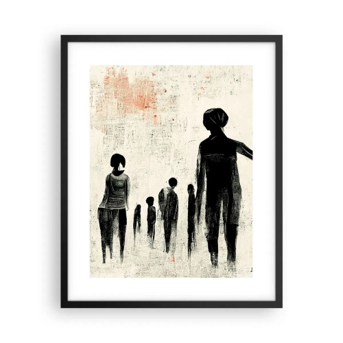 Poster in black frame - Against Solitude - 40x50 cm