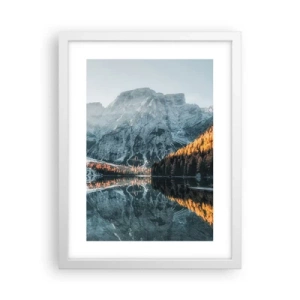 Poster in white frmae - Mirror Landscape - 30x40 cm