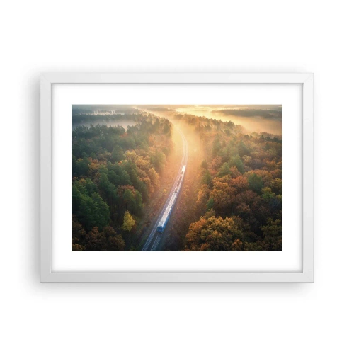 Poster in white frmae - Autumn Trip - 40x30 cm