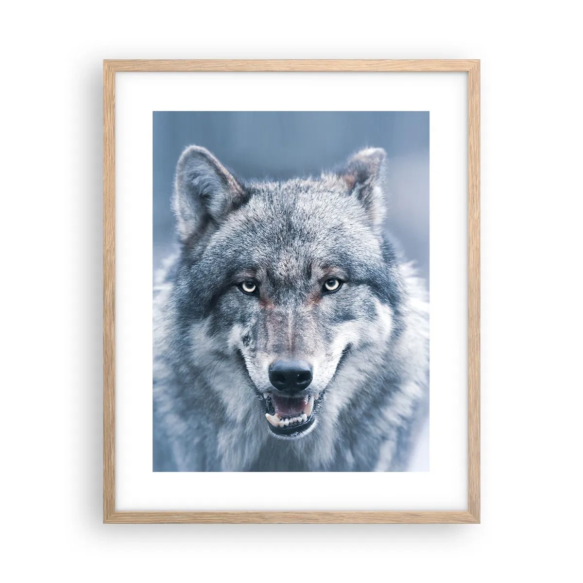 Poster in light oak frame - Will You Take Up the Challenge? - 40x50 cm