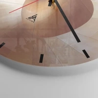Clock face with lines