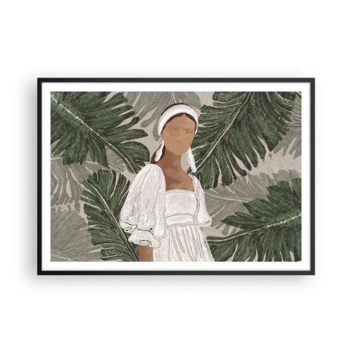 Poster in black frame - Exotic Portrait - 100x70 cm