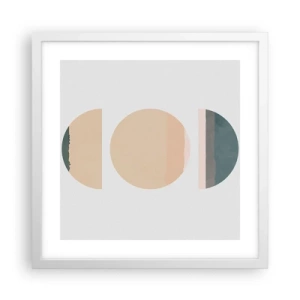 Poster in white frmae - Wheel after a Wheel - 40x40 cm