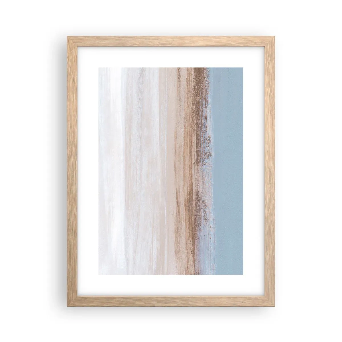 Poster in light oak frame - Ambiguous Landscape - 30x40 cm