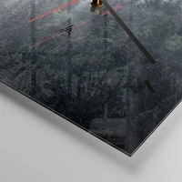 Clock face with lines