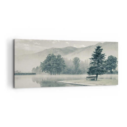 Canvas picture - Lake Is Still Asleep - 100x40 cm