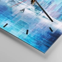 Clock face with lines