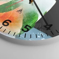 Clock face with numbers