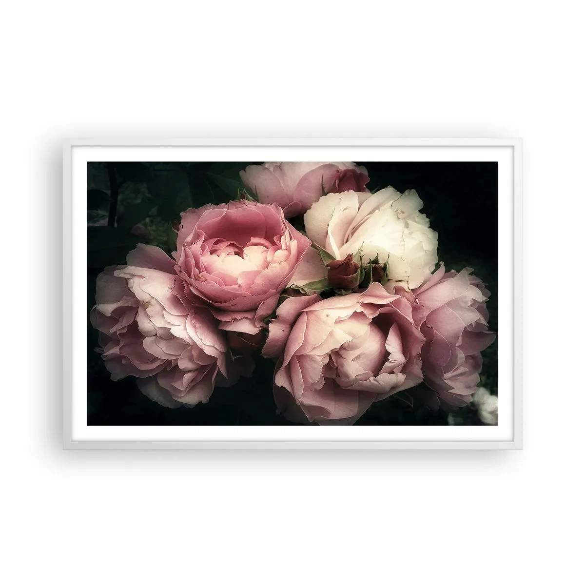 Poster in white frmae - Belle Epoque Charm - 91x61 cm